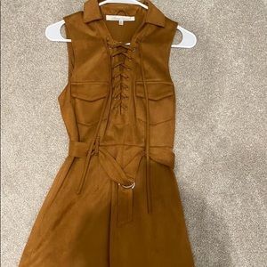 Lovers & friends suede dress